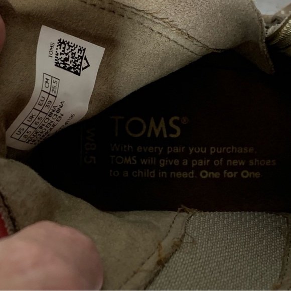 Toms‎ Majorca suede peep toe heel ankle bootie. Size 8.5 - Picture 11 of 14